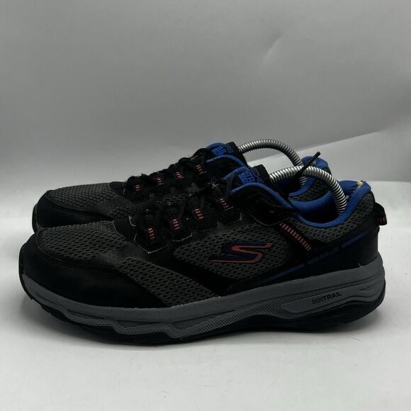 Skechers Go Run Trail Altitude Men 9.5 Black/Orange Hiking Shoe Water Repellent - Picture 4 of 13